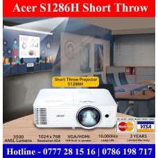 Acer S1286h Short throw Projector sale price Sri Lanka