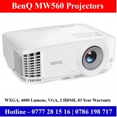 BenQ MW560 WXGA Projectors Sri Lanka Sale Price. 4000 Lumens High Brightness Projector