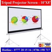 10x8 Tripod Projector Screens supplier sale price Colombo Sri Lanka