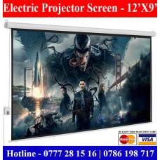 12x9 Electric Projector Screens supplier sale price Colombo, Sri Lanka