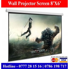 8X6 Wall mounting projector screens for sale Sri Lanka