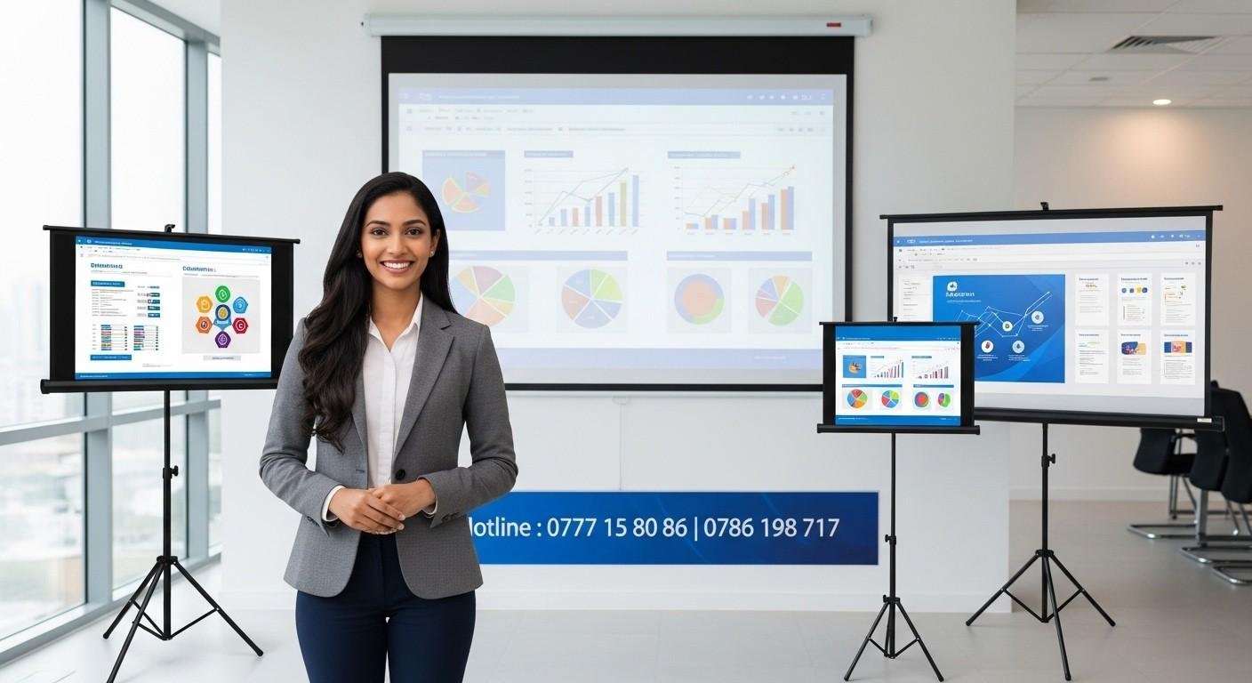 Projector Screns Sri Lanka. Tripod and Wall mounted Projector Screens Sri Lanka