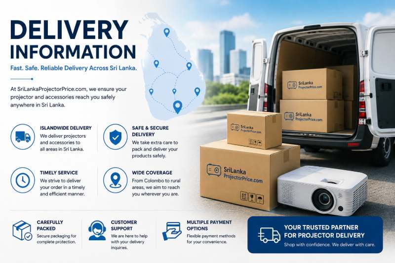 Delivery Information - Sri Lanka Projector price website Delivery Service
